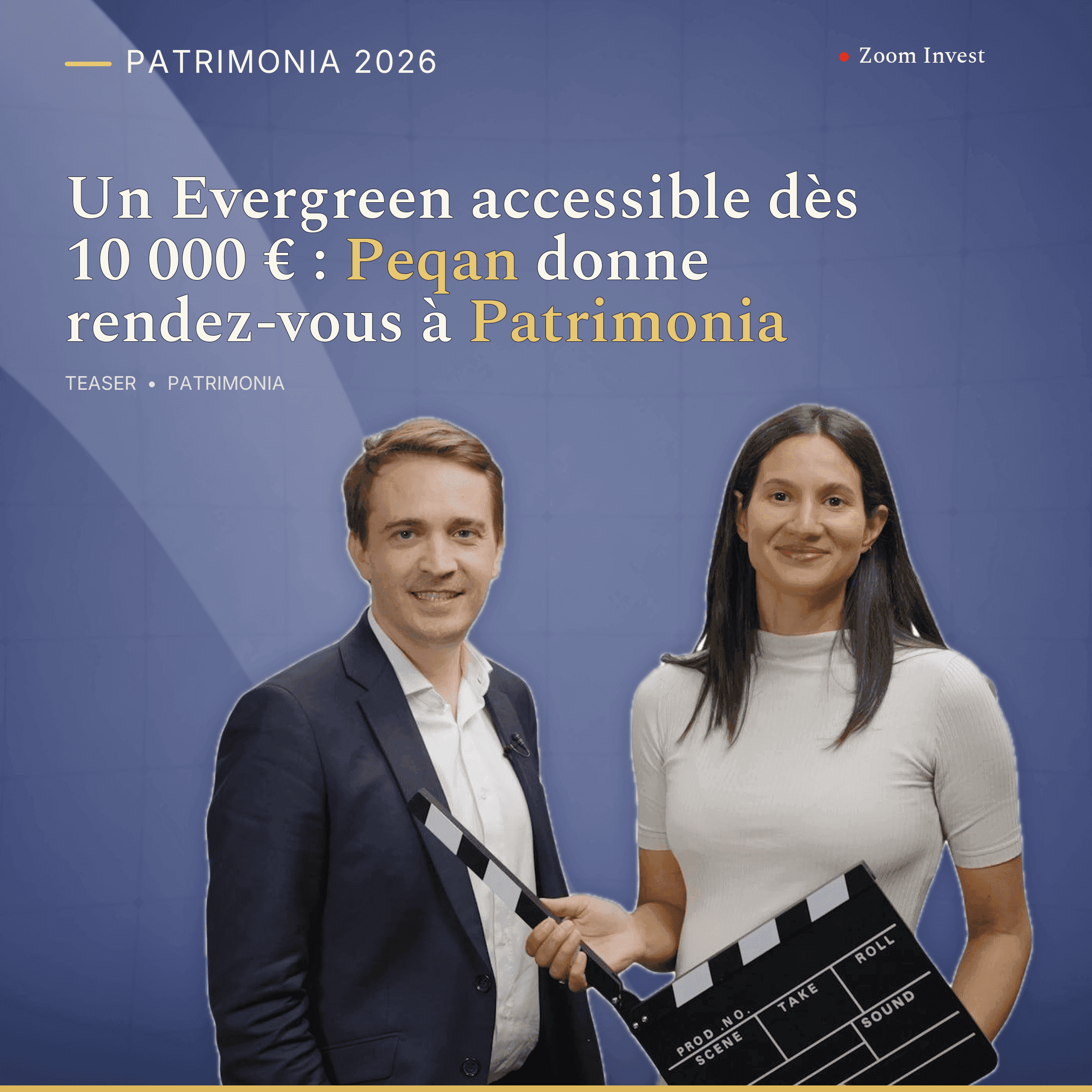 Un Evergreen accessible dès 10 000 € : Peqan donne rendez-vous à Patrimonia