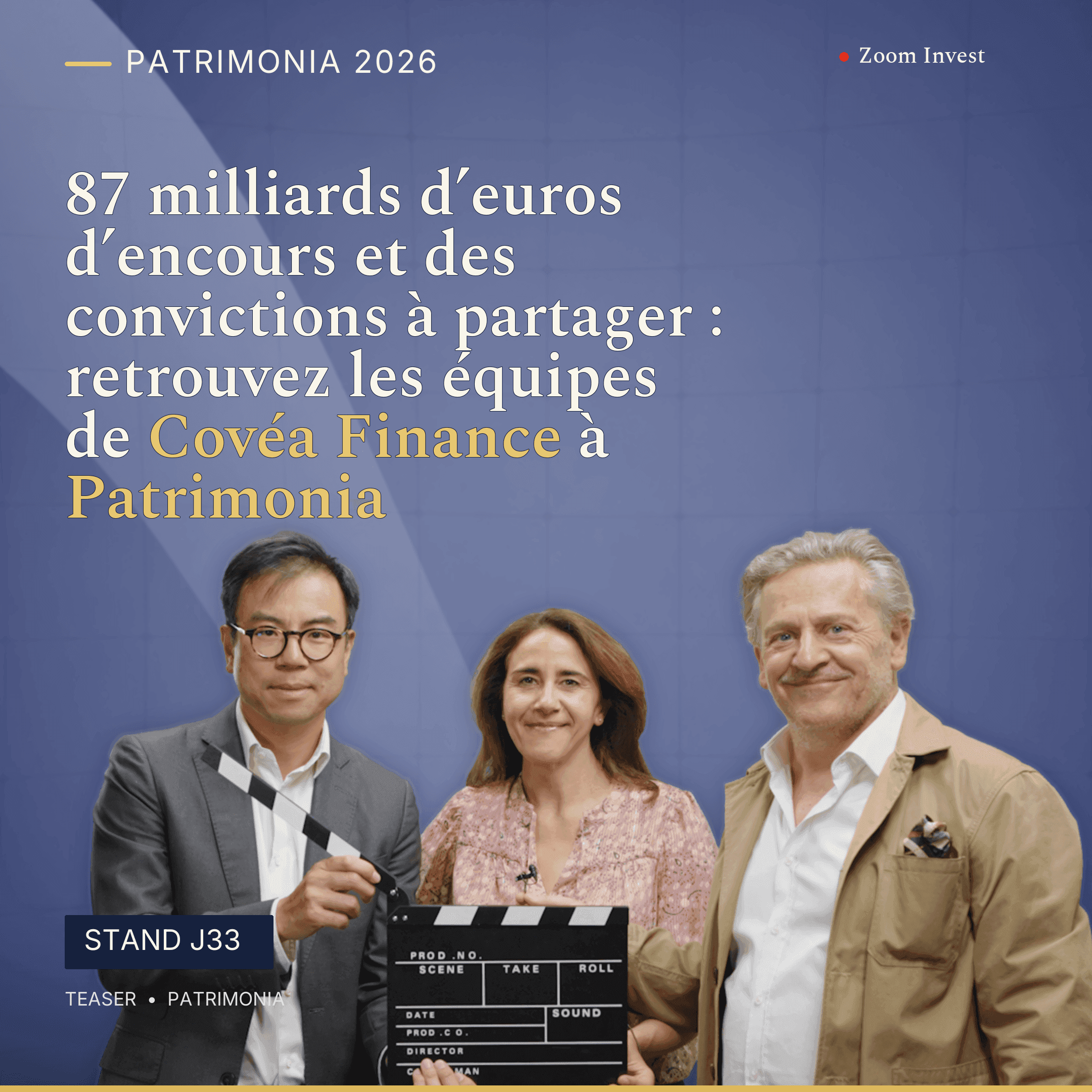 87 milliards d’euros d’encours et des convictions à partager : retrouvez les équipes de Covéa Finance à Patrimonia