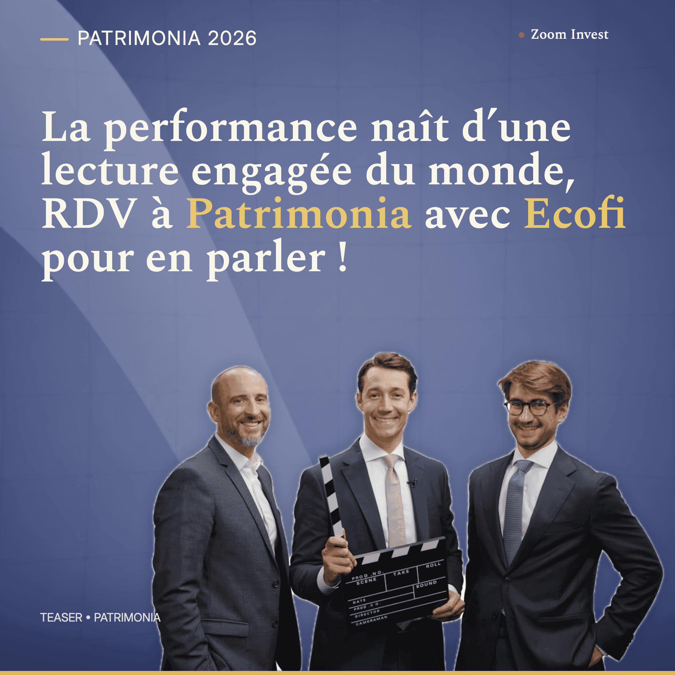 La performance naît d’une lecture engagée du monde, RDV à Patrimonia avec Ecofi pour en parler !