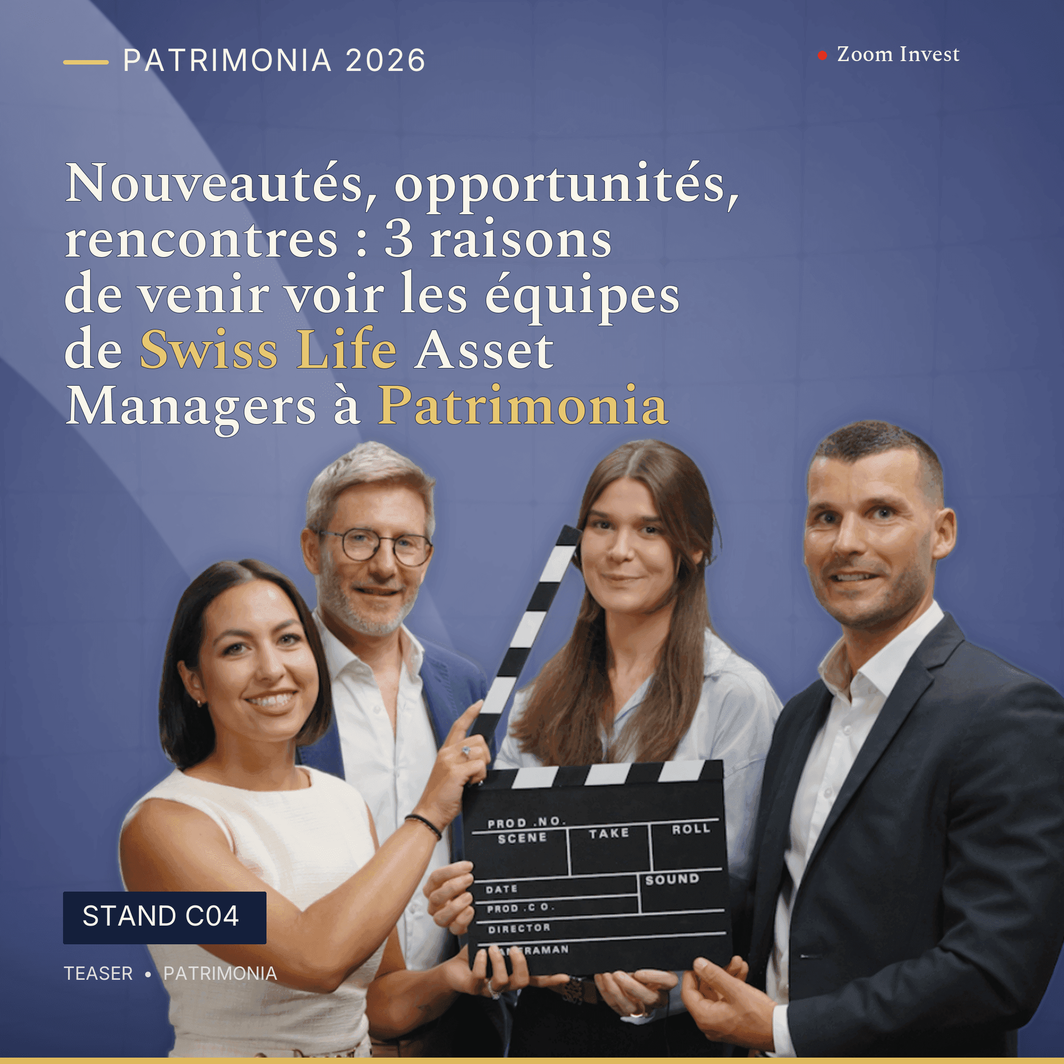 Nouveautés, opportunités, rencontres : 3 raisons de venir voir les équipes de Swiss Life Asset Managers à Patrimonia